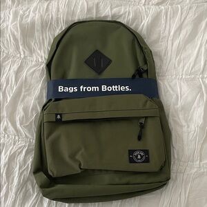 Eco-Friendly Olive Green Backpack